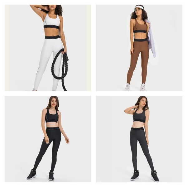 AO-22 New djustable Shoulder Strap Sports Bra Designer Bras Elastic Waist Training Yoga Pants Women Activewear Set Womens Bras leggings Fash