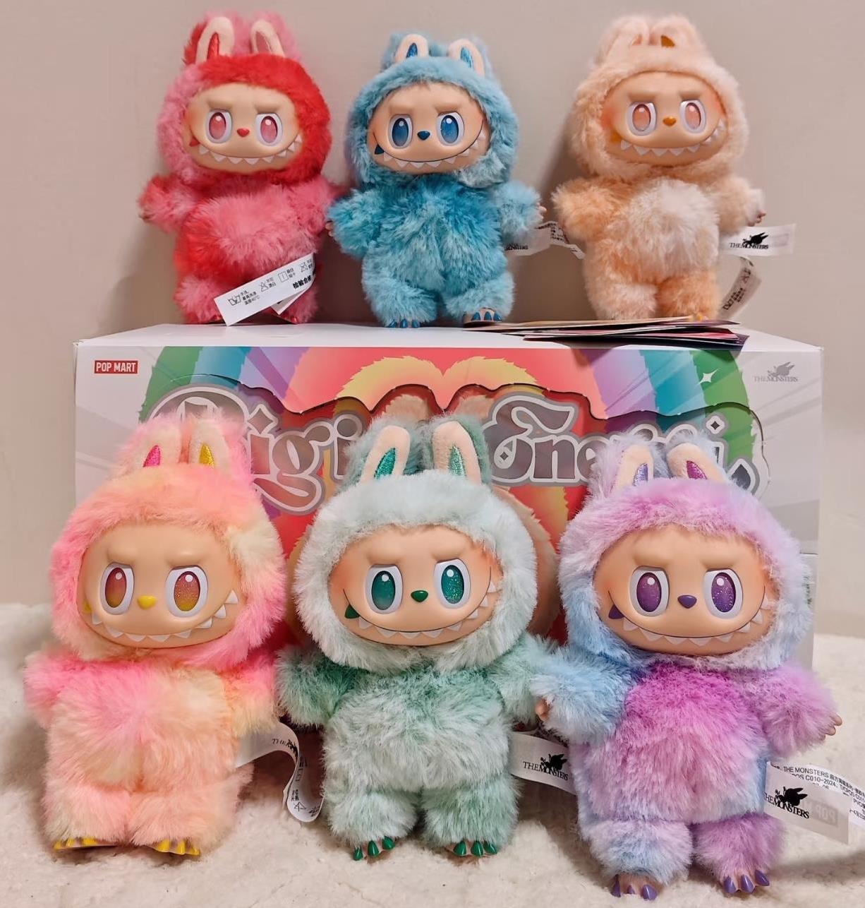 set Blind complete box Labubu of 7 fall in wild Milan mokoko123 generation ornament dolls desktop decoration Halloween labubuT25446