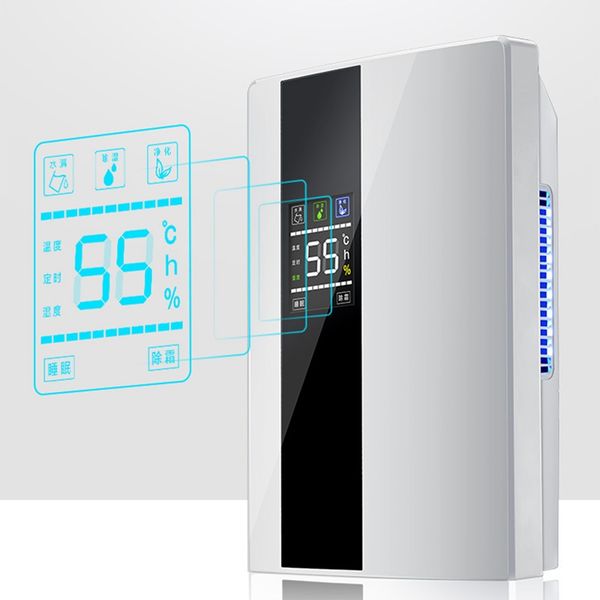 Electric Portable Dehumidifier,2.2L Intelligent Air Dryer, Electric Dehumidifier For Bedroom Bathroom EU Plug