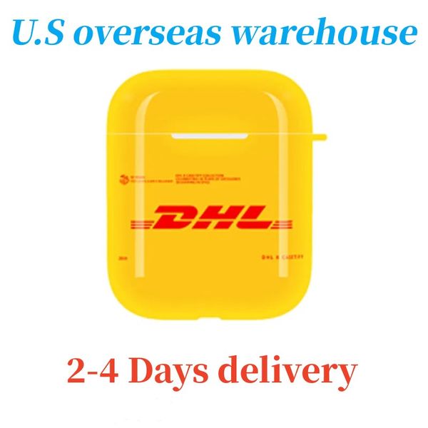 Wholesale USA Stock For USB-C pods Pro 2 Pods 4 3rd 2nd Bluetooth Headphone Accessories Solid Silicone Cute Protective Wireless Charging Box