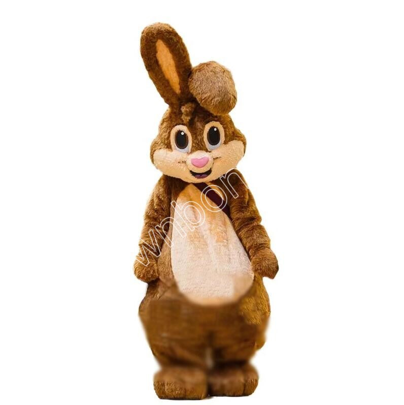 High Quality Custom Bunny Rabbit Mascot Costumes Cartoon Character Outfit Suit Xmas Outdoor Party Outfit Adult Size Promotional Advertising Clothing