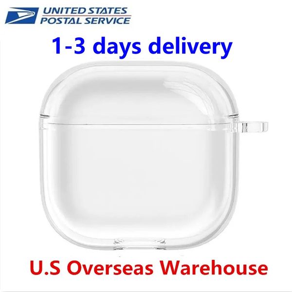 USA Stock For Top quality ANC USB-C Pods 4 pods Pro 2 Pods Bluetooth Headphone Accessories Solid Silicone Cute Protective Wireless Charging