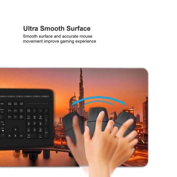City views New York Moscow Tokyo Dubai Mousepad Desk Table Game Office Work gamer Large Mouse pad Mats Non-slip Laptop Cushion