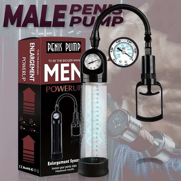 2024 penis pump Male Manual Penis Pump Penis Enlarger Negative Pressure Vacuum Pump Big Dick Erection Enhancement Trainer Equipment Adult Se