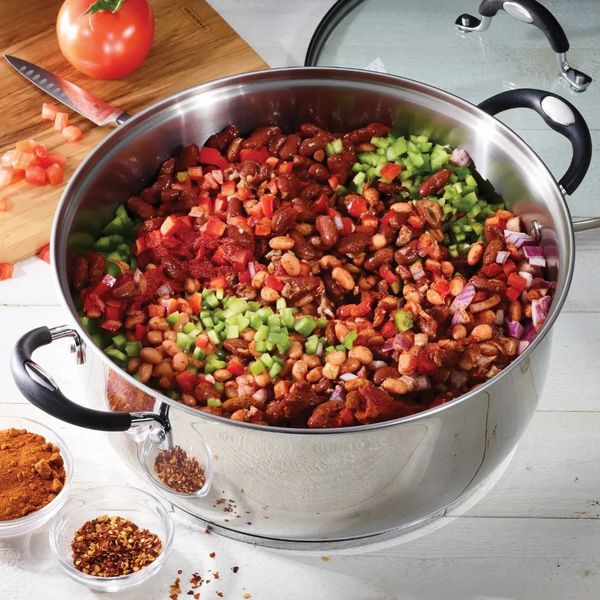 Soup Stock Pots 9 Quart Stainless Steel Dutch Oven Cookware 231019