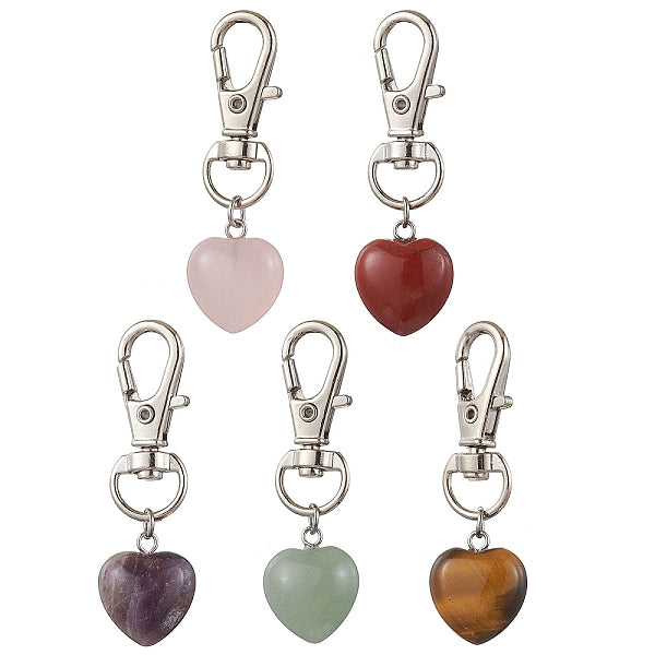 Décorations pendantes de pierres fines