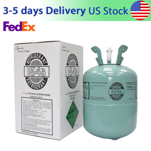 for Air Conditioners 30lb R134A Freon Refrigerant Tank Cylinder Steel Packaging Fast Shipping US STCOK