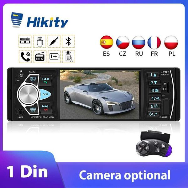 Other Electronics Hikity 1 Din Car 4022D 4.1 Multimedia MP5 Player USB FM Audio Stereo Buletooth Automatic Radio Mirok Steering Wheel Contro