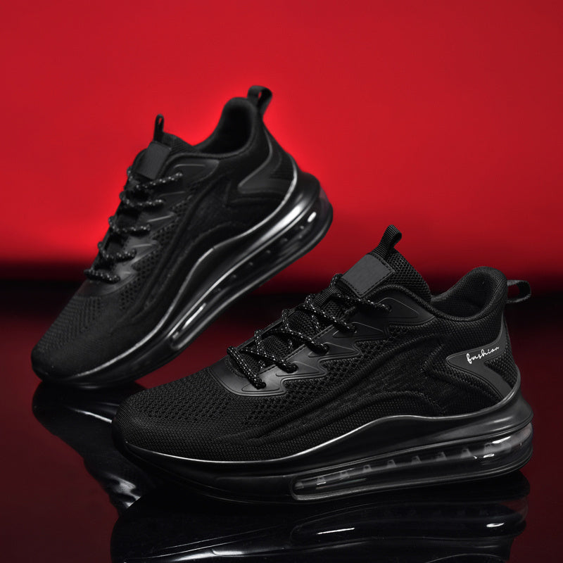 TEMU Men's Sneakers, Fashionable Lace Up, Lightweight Anti Slip And Shock-absorbing Air Cushion, Comfortable And Breathable Men's Shoes, Shoes,