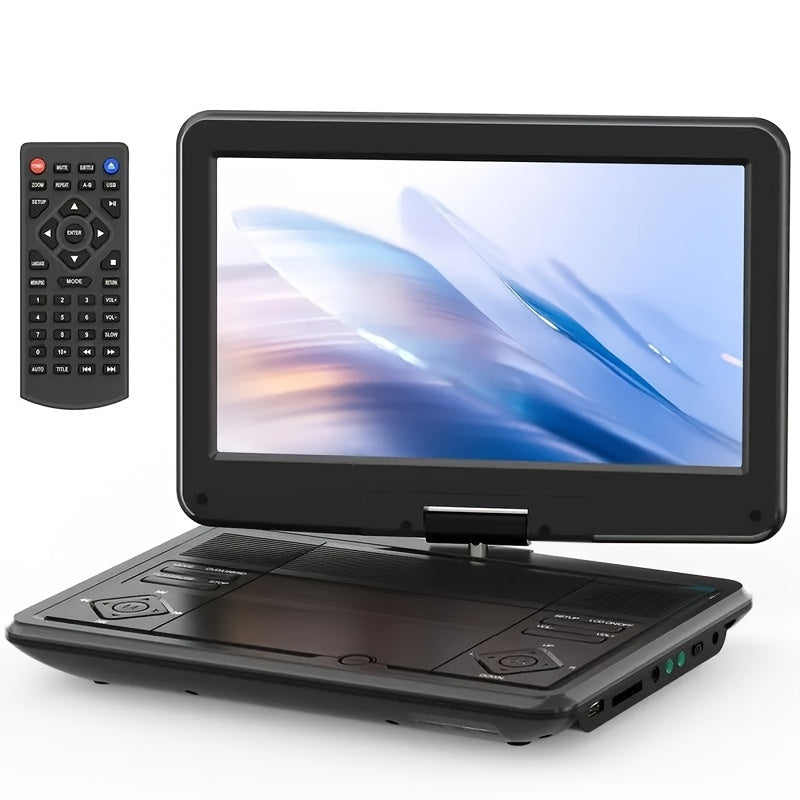 TEMU 10.5" Portable Dvd Player With Hd Screen, 3-5 Hours Rechargeable Battery, Support Usb-sd Card- And Multiple Disc Formats, High Volume Speaker,