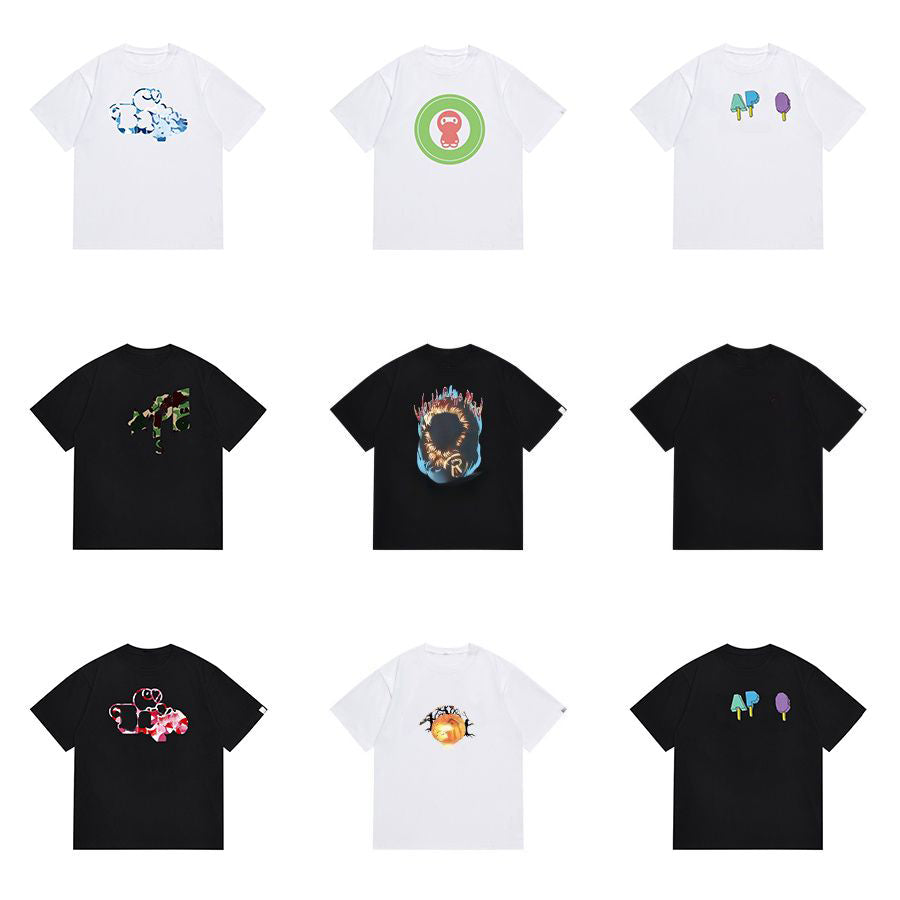 Mens t shirts Designer For Men Womens Shirts Fashion 100% Pure cotton tshirt With Letters Casual Summer Short Sleeve graphic tee Clothing Asian Size