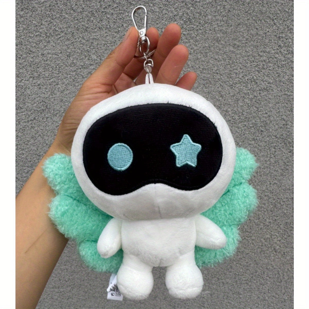 TEMU 1pc Jin Wootteo Keychain - Cute With Eyes, Pastel , Lightweight Nylon- Alloy Chain For Keys, Bags, Backpacks - Perfect Runseokjin Ep Tour