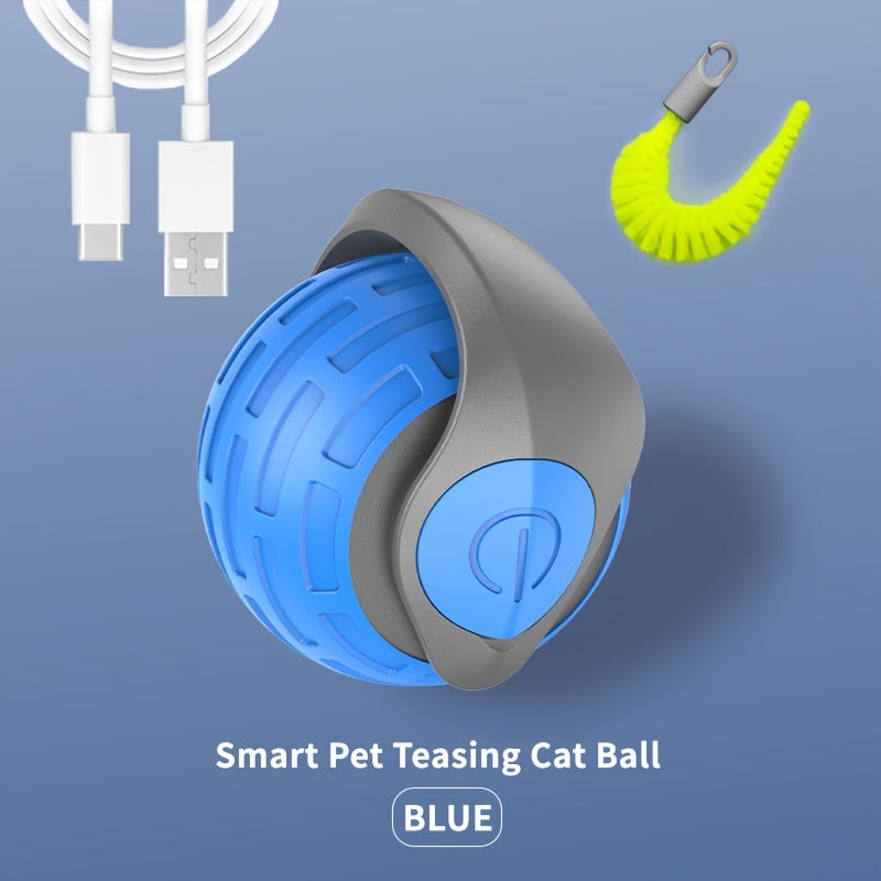 TEMU Interactive Cat Toy Tail - Usb Rechargeable, Chewable Breeds Of