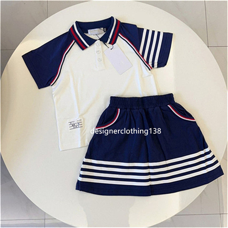 Designer girl&#039;s dress high-quality brand girl&#039;s Printed fabric dress summer baby girl&#039;s dress set size 90-150CM A2