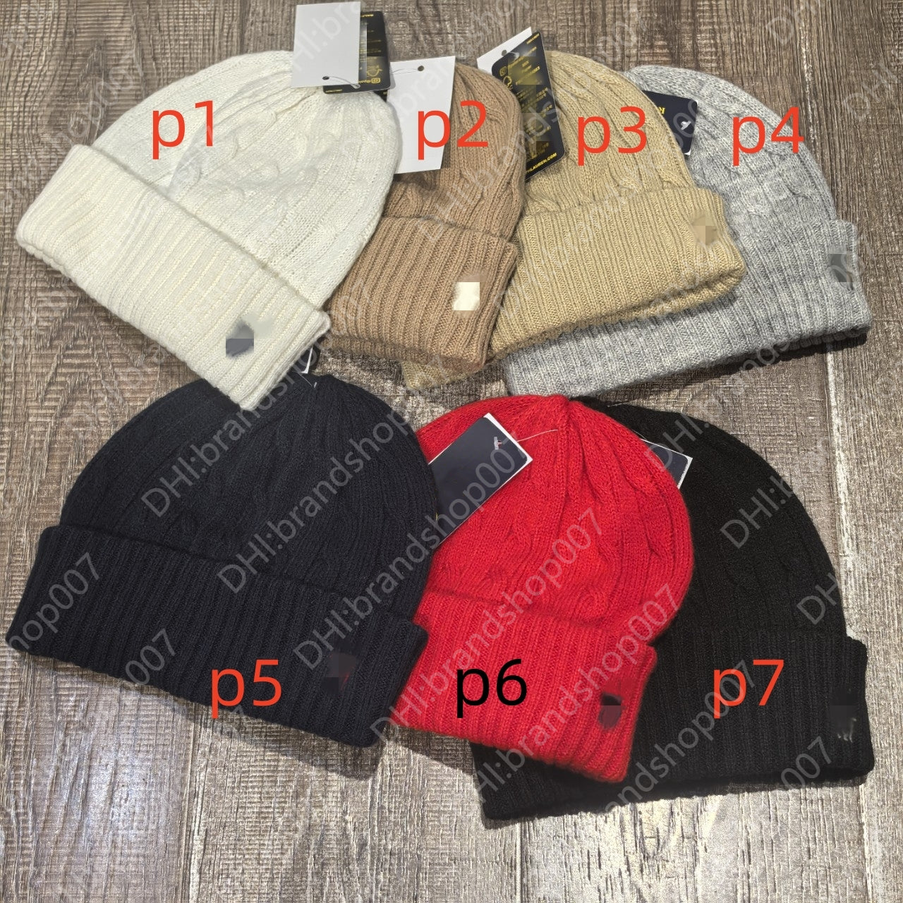 Wool Pony Embroidered Beanie Men Beanie Sports Brand Women Casual Winter Hat Classic Sports Winter Knitting Hat Fashion Cold Hat Warm Skull Cap Bonn