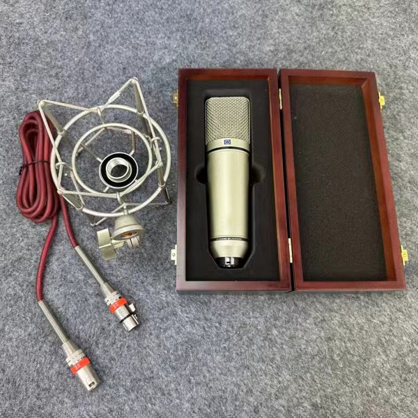 Hight Quality U87 Professional Studio Microphone Set Super cardioid U 87 Wired Large-diaphragm Condenser Mic for Game TV Live Vocal Recording Perfor