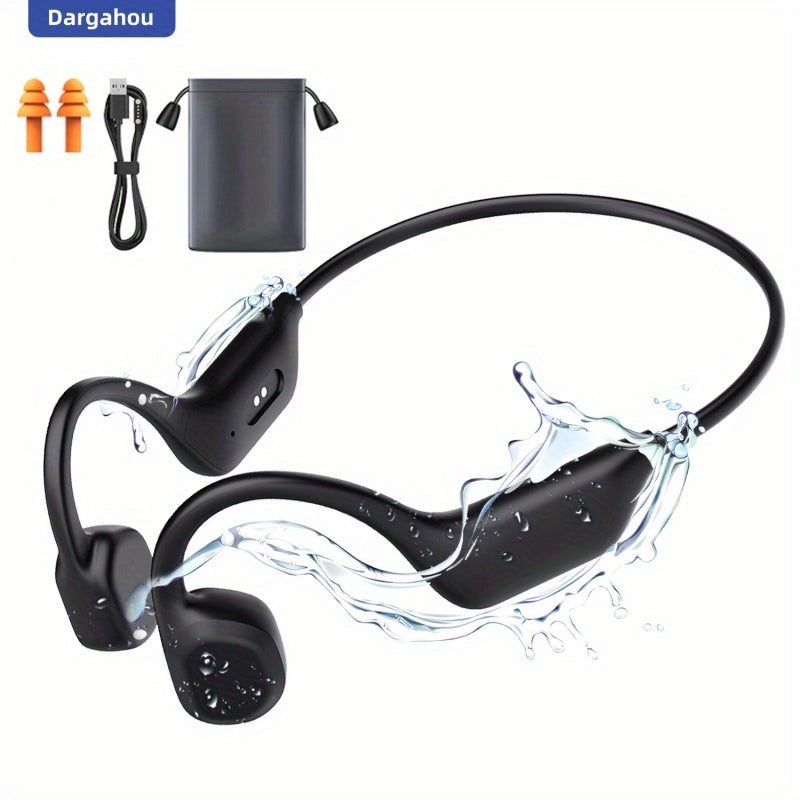 TEMU 1 Dargahou X13 Air Bone Conduction Headphones - Wireless, ,, Sound Isolation For Swimming & Running, With Rechargeable Battery, Ideal Gift For