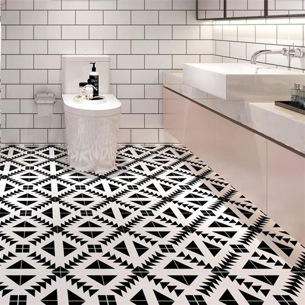 Wallpapers Kitchen PVC Floor Sticker Bathroom Waterproof NonSlip Thicken Vinyl Stickers For House WearResistant SelfAdhesive Wall Papers 221