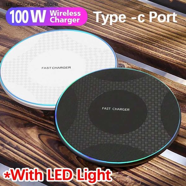 Wireless Chargers 100W Wireless Charger Pad for iPhone 15 14 13 11 Pro Max X Samsung Phone Chargers Induction Fast Charging Dock Station L24
