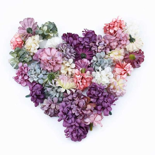 10-20 PCS Needlework Vases for Home Decoration Wedding Bridal Accessories Clearance Diy Crafts Silk Carnation Artificial FlowersCL240711