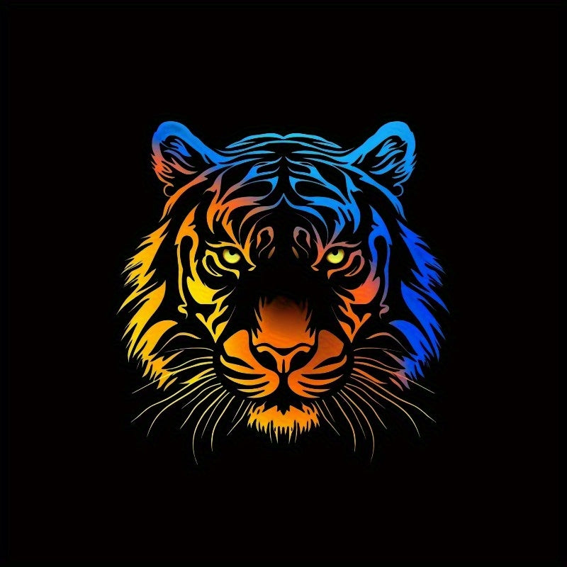 TEMU 1pc Multicolor Decal - Waterproof & Scratch-resistant, Pvc Sticker For Cars, Motorcycles, Laptops, Trucks, And Door & Window Decor | Animal