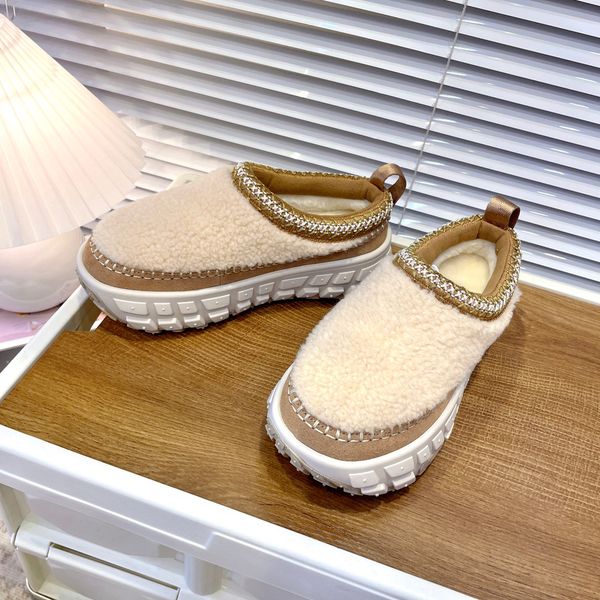 Designer Venture Daze Cozy Tasman Slipper Tire Bottom Platform Tazz Fur Slides Women Winter Warm Wool Snow Boots Australia Shoes Size 35-40