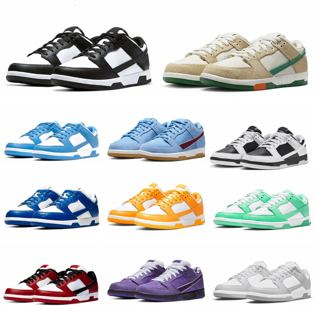 2025 Designer Men Running Shoes Panda White Black UNC Jarritos Blue Dust Grey Fog Photon Sneaker Syracuse Candy Vintage Green Mummy Sail Trail Women