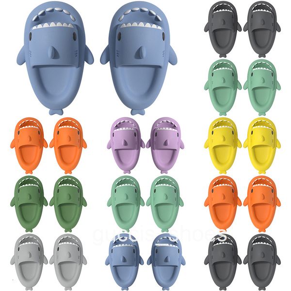 11 Mens Women Shark Summer Home Solid Color Couple Parents Outdoor Cool Indoor Household Funny Slippers GAI