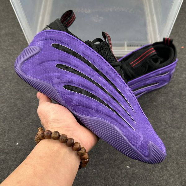 Harden Vol.9Year of the Snake Men Basketball shoes Harden 9 Purple snake - printed leather Sports Sneakers Shoes Size US12