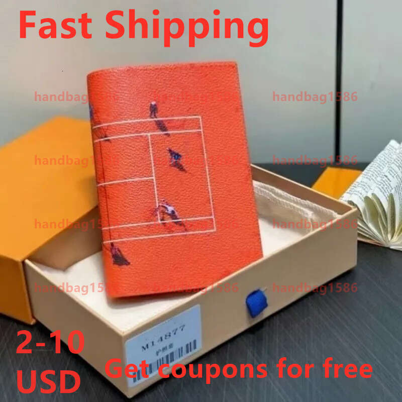Tennis Vacation Series Passport Holder Designer High quality Classic Card Holder credit card wallets passport COVER fashion temperament versatile ba