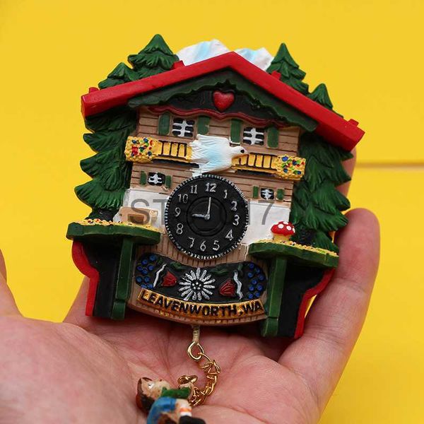 Fridge Magnets Germany Switzerland sheep pipe goo bell 3D magnetic refrigerator Cuckoo clock paste home decoration world tourism souvenir gi