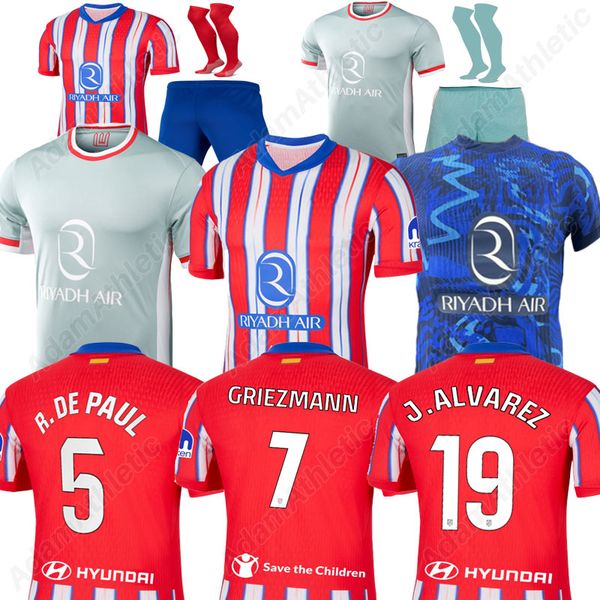 Athletic MadridS jersey 24 25 J.AAREZ GRIEZMANN football shirts 2024 2025 R.DE PAUL M.LLORENTE S.O CORREA KOKE SAUL J.M.GIMENEZ soccer jerse