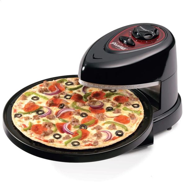 & Presto Pizzazz Plus Rotating Pizza Oven 03430 Black 231118 Drop Delivery Home Garden Kitchen, Dining Bar Bakeware Ot6Ar