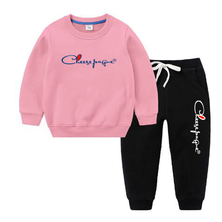Baby Girl Boy Sweatshirt Set Cute Kids Long Sleeves Clothings Suit Children Long sleeve and pants Cotton