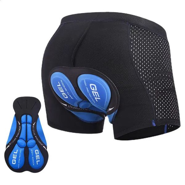 Man 3D GEL Cycling Shorts Bike Protection Shorts Pants 5 Layers Composite Silicone Mats Biking Underwear Cycling Equipment 241210