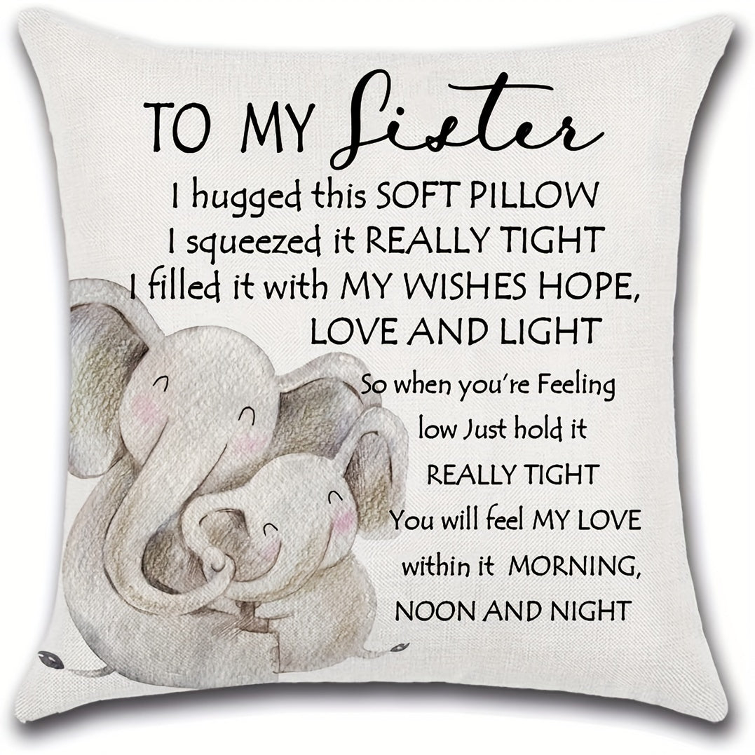 TEMU 1pc Traditional-style Short Plush Throw Pillow Cover, 18x18 Inch, Hand Wash Only, Zipper Closure, Woven Polyester, Decorative For Room Types, No