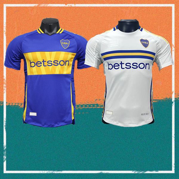 Player version 24-24 Boca Juniors CAVANI Soccer Jerseys 2024 Home MARADONA BULLAUDE ZEBALLOS FERNANDEZ Shirts JANSON BARCO VILLA TABORDA foo
