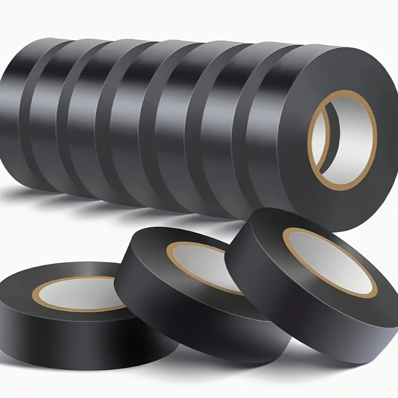 TEMU Ten Rolls Of Professional Electrical Insulating Tape, Fireproof Waterproof Flame Retardant, 32.8 Feet Electrical Tape, Electrical Tape For Wire