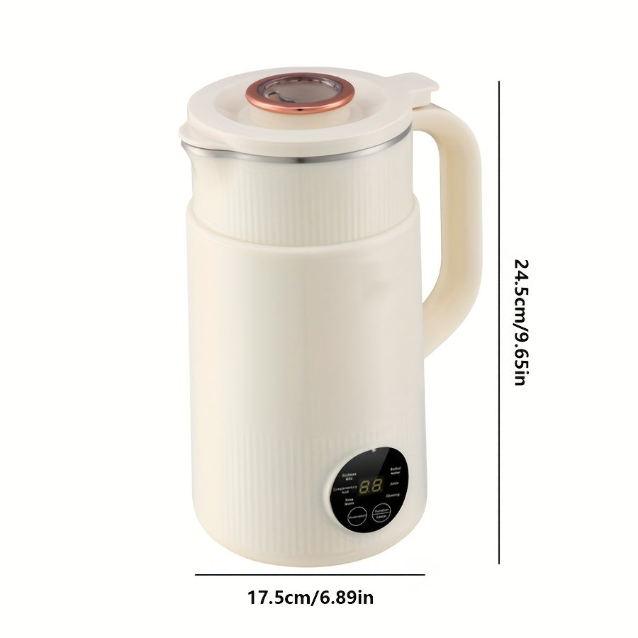 TEMU Intelligent Soybean Milk Machine Wall Breaking Machine, Nut Milk Machine, Portable Juicer, Mixer, Boiling Free Automatic Juicer, Temperature