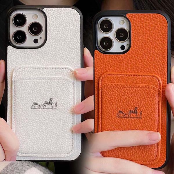 Phone Designer Cell Case for IPhone 14 Pro Max 13 12 11 15 15pro 15promax 15plus Fitted Cases Fashion Phones Cover with Card Holder