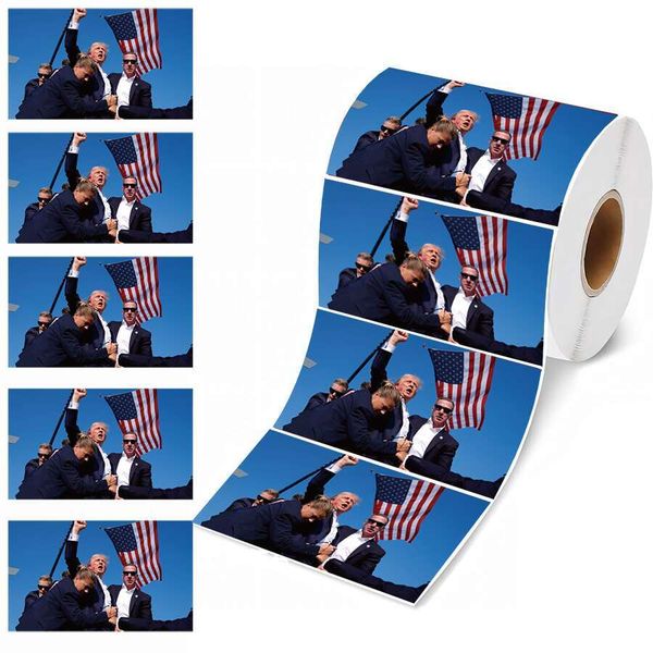 2024 Donald Trump Stickers Roll 200 Pcs - Funny Pial Election USA American Flag Decals