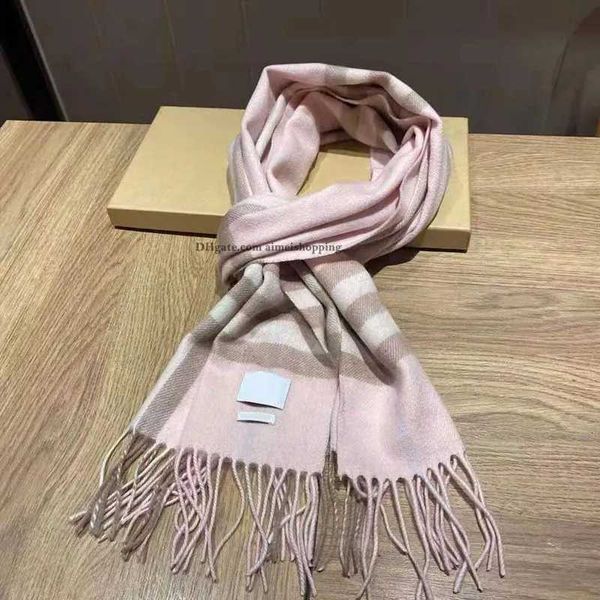 New Women Man Designer Scarf fashion brand 100% Cashmere Scarves For Winter Womens and mens Long Wraps Size 180x30cm gift 2OSBS