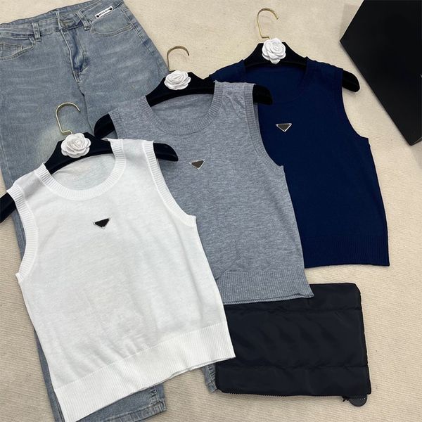 25SS designer tank top solid color strap camis wool clothes women leisure tee outerwear comfortable camis long short styles tees men vest