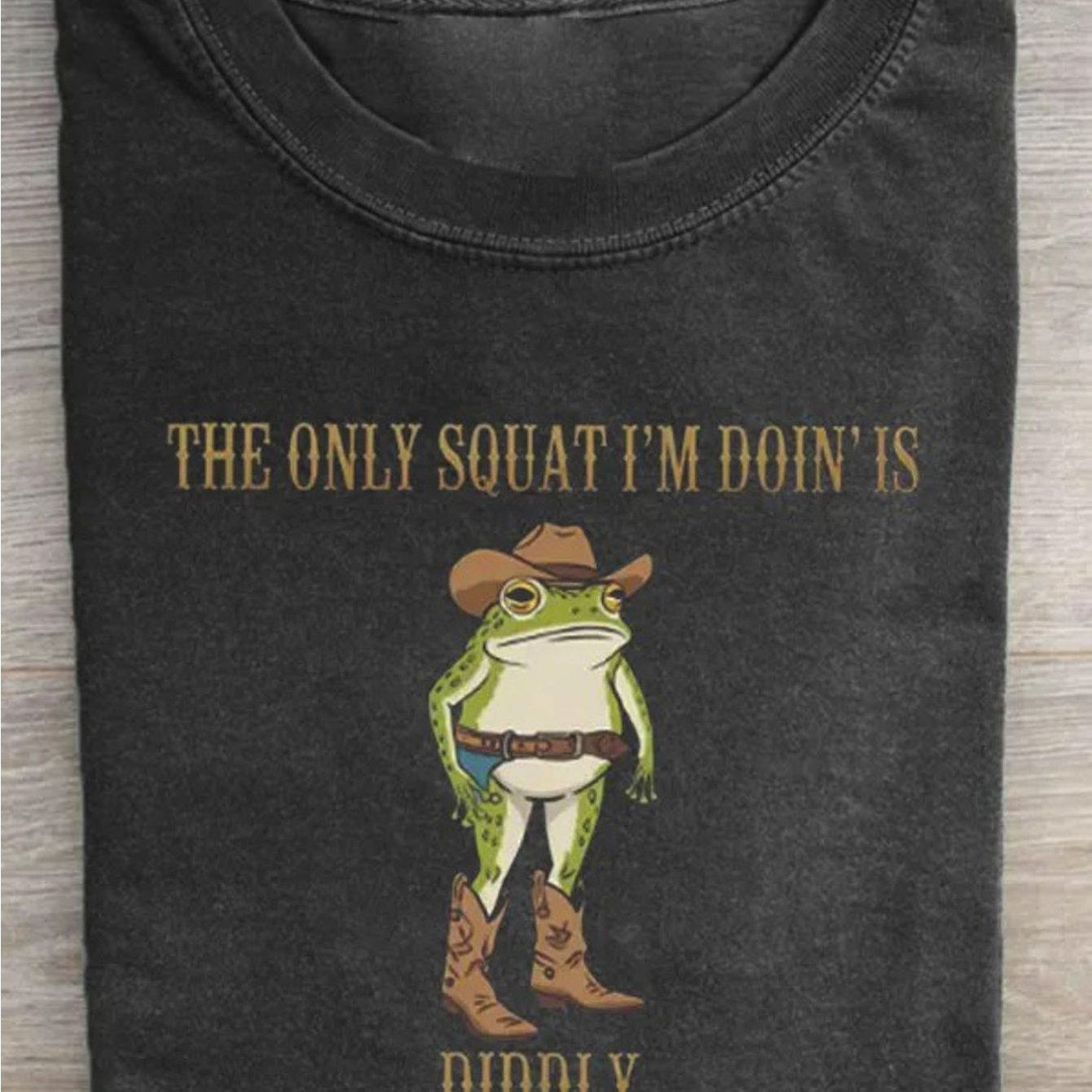 TEMU Men's Funny Gym - "the Only Squat I Do Is Didley" Graphic Tee - Soft Loose Fit Casual Shirt For Workouts, Birthday Gifts & Casual Attire -