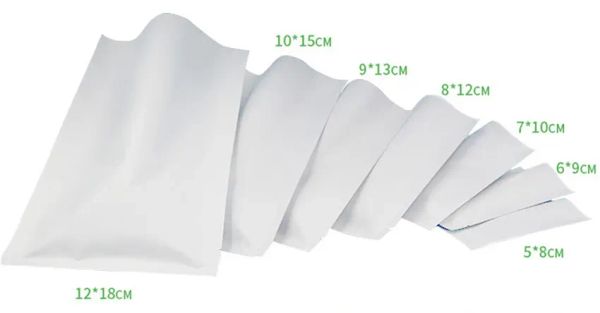 wholesale Colored Heat Seal Aluminum foil bag Mylar Foil bag Smell Proof Pouch open Top Packaging Bags Coffee Tea LL