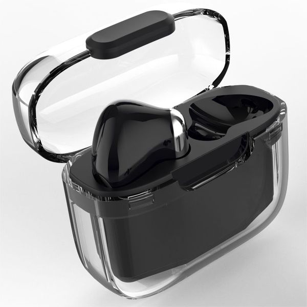 In-ear headset ENC TWS Bluetooth wireless earphones C02 Transparent shell Fingerprint control Built-in Microphone High quality Sport Earphon