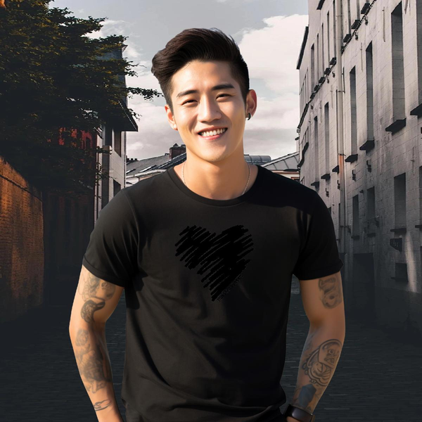 Stylist Man T Shirts DIY Printed Daily Outfit Tshirts Cotton Breathable Soft Soft Tee Shirt