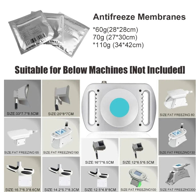 Antifreeze Membranes Freeze Fat Pads for Cryolipolysis Belly Slimming Lipo Body Shaper Machine Beauty Health Skin Care Patches