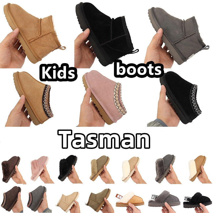 2025 Kids Tasman Boots Slippers Toddler Baby Australia Boots Booties Mini Girls Shoe Children Baby Kid Youth Designer Snow Boot Classic Infants Ankl
