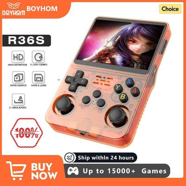Open Source R36S Retro Handheld Video Game Console Linux System 3.5-inch IPS Screen Portable Pocket Video Player 64GB 128GB Game X241121